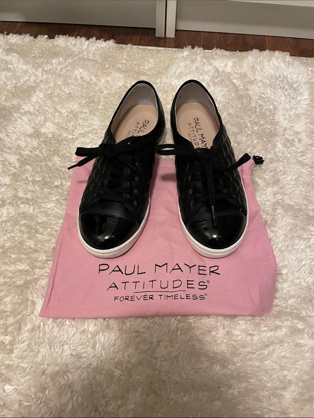 Paul Mayer Samba Black Leather Tennis Shoes Sneakers 8US Spain Quiet Luxury Goth